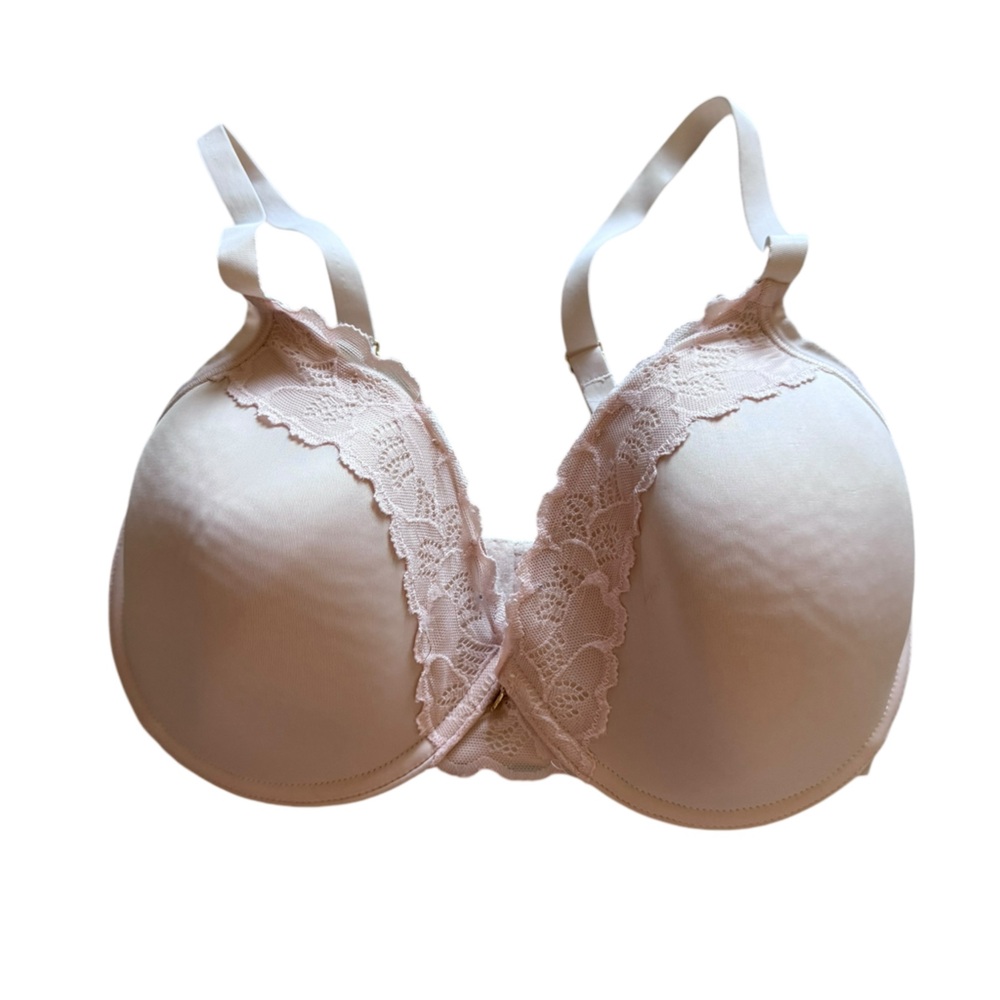 Natori Hidden Glamour Underwire Bra Cafe Tan Nude Size 32DD